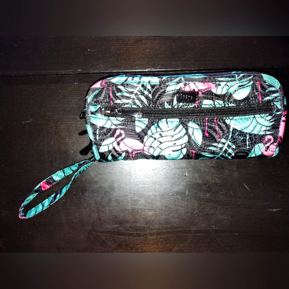 lug Flipper 2 Jewelry Clutch in Flamingo black